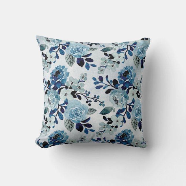 Coussin Roses de la Montagne Bleue (Recto)