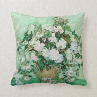 Coussin Roses de Vincent van Gogh 1890 carreaux de