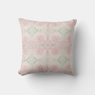 Coussin Roses et gris gris Pays design chic