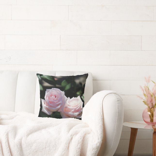 Coussin Roses rose pastel (Canapé)