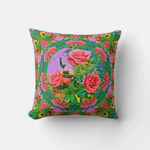 Coussin Roses roses
