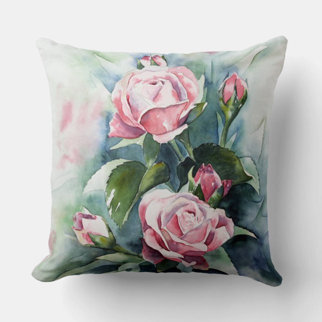 Coussin Roses roses (Recto)
