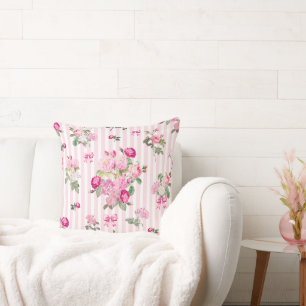 Coussin Roses Roses Roses Roses Roses Roses vintages Strip