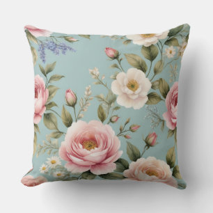 Coussin Roses roses vintages