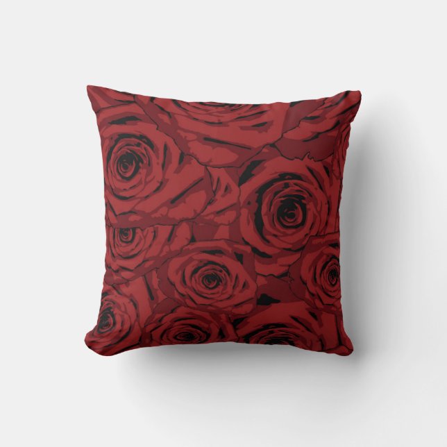 Coussin Roses rouges (Recto)