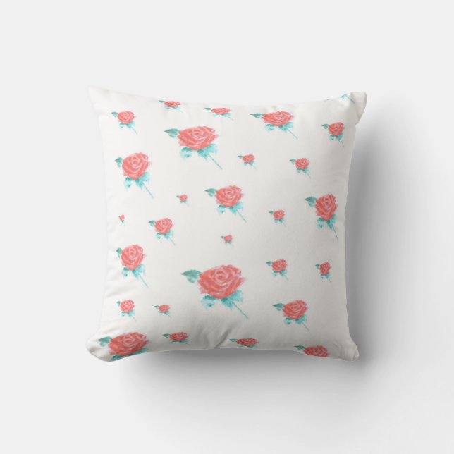 Coussin Roses Rouges (Recto)