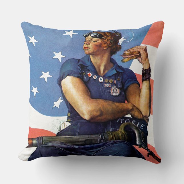 Coussin "Rosie le rivoir " (Recto)