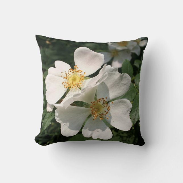 Coussin Rosier Blanc (Recto)
