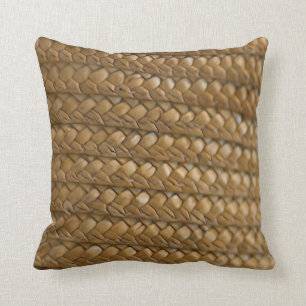 Coussin Rotin en osier de paille