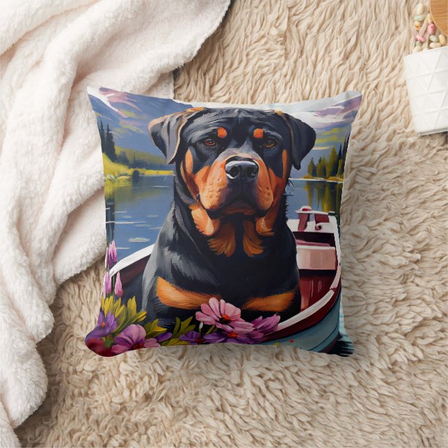 Coussin Rottweiler sur une pédale : une aventure Pittoresq (Couverture)