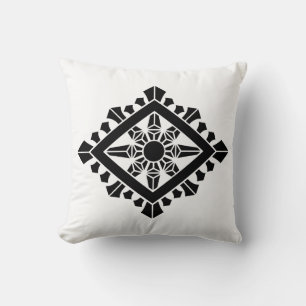Coussin Roue du dharma rhombique