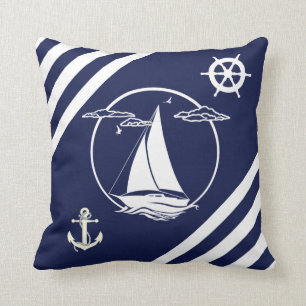 Coussin Roue/voilier/ancre/bande 2 du navire nautique