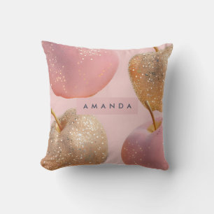 Coussin Rouge à joues personnalisé rose poudré et paillett