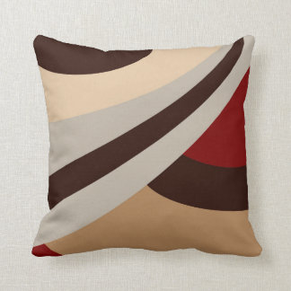 Coussin Rouge, Beige, Design moderne Brown