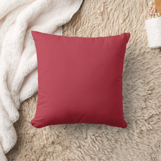 Coussin Rouge bordeaux couleur solide (Couverture)