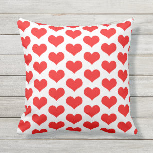 Coussin Rouge Coeur Motif Couleur personnalisée Couleur p