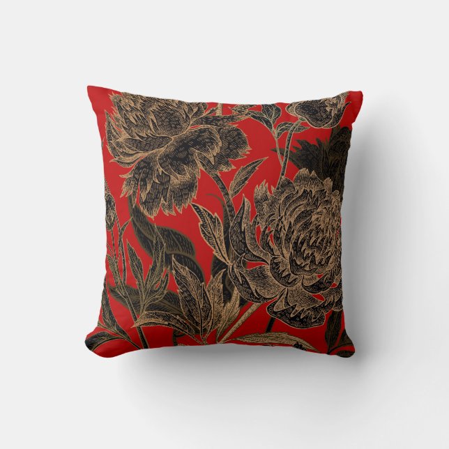Coussin Rouge/conception d'or (Recto)
