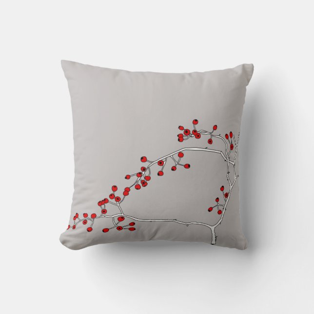 Coussin rouge de baie (Recto)