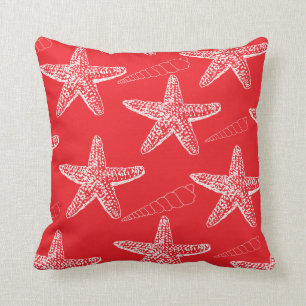Coussin rouge de coquillage