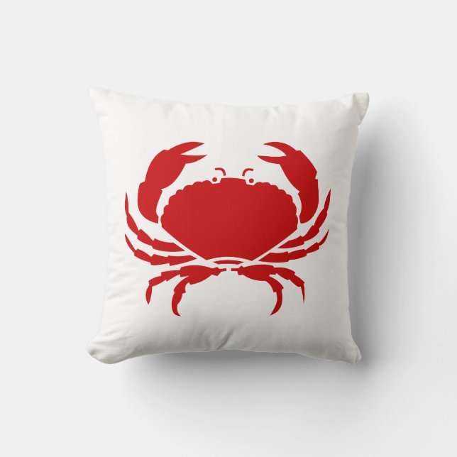Coussin rouge de coussin de crabe (Recto)