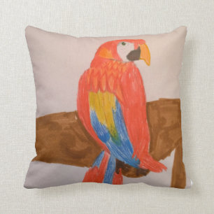 Coussin rouge de perroquet de Toytastic
