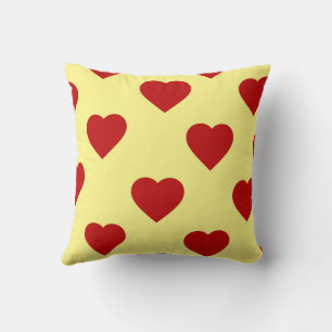 Coussin Rouge Élégant Mignon Cosy Moderne Romantique Chic
