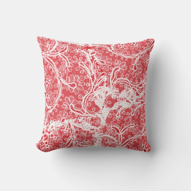 Coussin rouge et blanc (Recto)