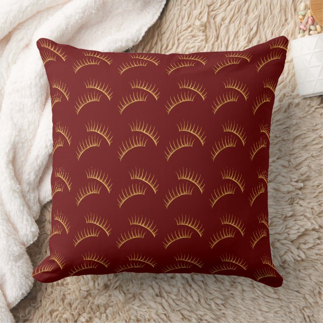 Coussin Rouge Glam Eyelashes (Couverture)