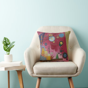Coussin Rouge intense de Wassily Kandinsky