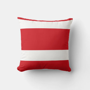 Coussin Rouge rayé