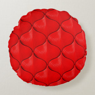 Coussin rouge texture cuir