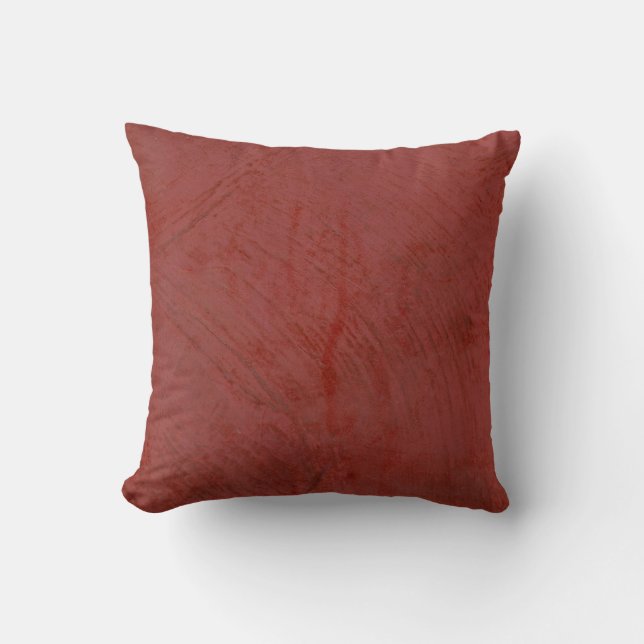 Coussin Rouge Uni (Recto)