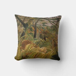 Coussin Rousseau Jungle Tropical Tiger Art
