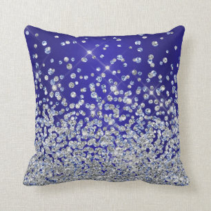 Coussin Royal Blue Silver Joli Sparkle MoJo