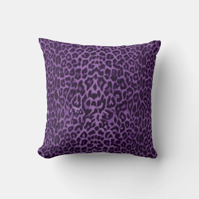 Coussin Royal : Carreau pourpre de léopard (Recto)