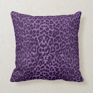 Coussin Royal : Carreau pourpre de léopard