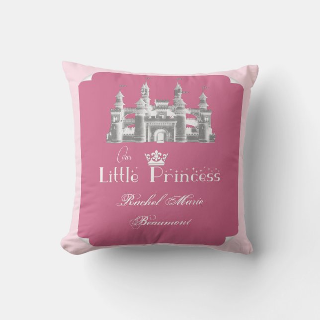 Coussin royal de souvenir de bébé de princesse (Recto)