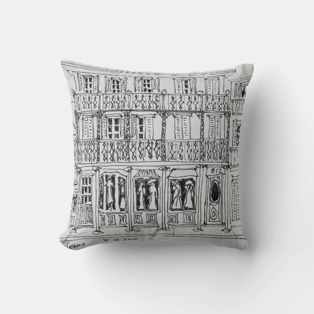 Coussin Royal Street, quartier français| Nouvelle-Orléans (Recto)