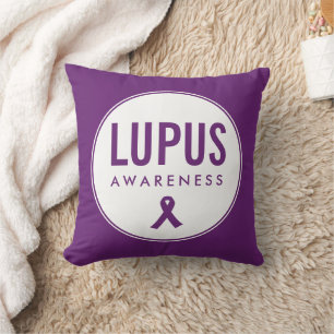 Coussin Ruban de sensibilisation Lupus pourpre