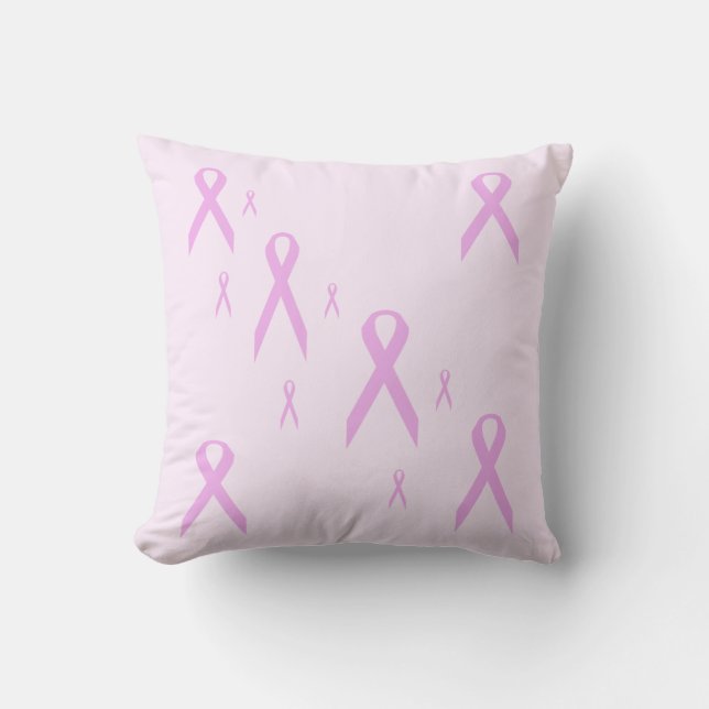 Coussin Ruban du cancer du sein (Recto)