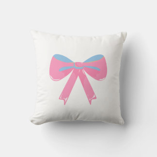 Coussin Ruban rose 