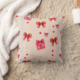 Coussin Rubans rouges