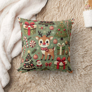 Coussin Rudolph et Noël
