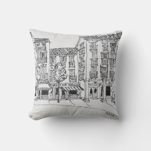 Coussin Rue de Tolède rue commerçante, Madrid, Espagne