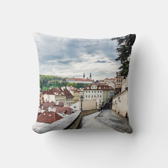 Coussin Rue du centre de Prague (Recto)