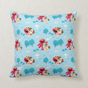 Coussin Rue Sésame   Elmo & Tango Motif