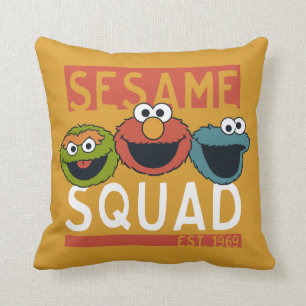 Coussin Rue Sésame - Escadron Sésame