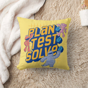 Coussin Rue Sésame   Méca Builders Plan Test Solve