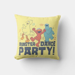 Coussin Rue Sésame Monster Dance Party