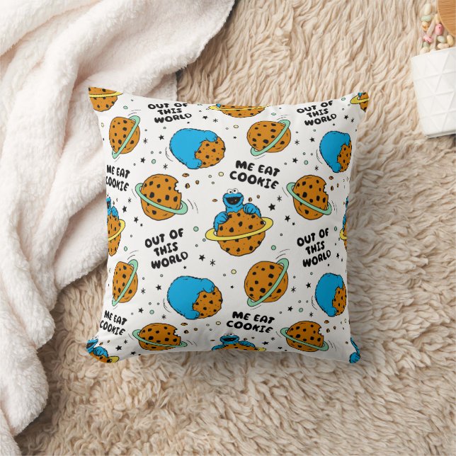 Coussin Rue Sésame | Monstre de cookies hors de ce monde (Couverture)